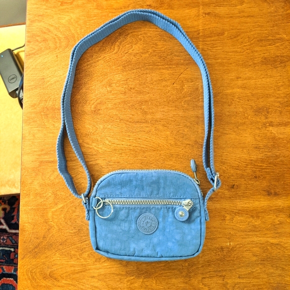 Kipling Blue Crossbody Wallet Purse - Picture 2 of 11